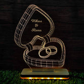 Customise arcylic engraving led frame for Couples | Engagement gifts | couple ring gifts | marriage gift - BBD GIFTS